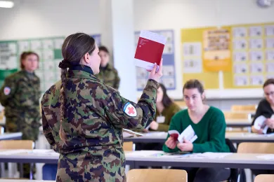 Rekrutierung zum Rotkreuzdienst RKD Begrüssung