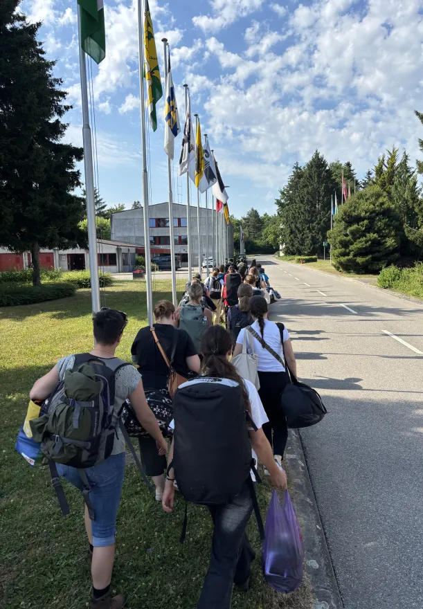 Rekrut:innen beim GAD Start in Moudon.